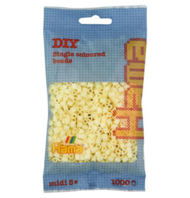 Hama® Bügelperlen Perlen, creme, 1.000 Stück