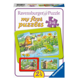 Ravensburger 05138 Puzzle Kleine Gartentiere 18 Teile