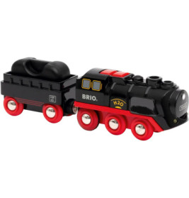 Ravenburger 63388400 BRIO Batterie-Dampflok mit Wassertank RW Trains