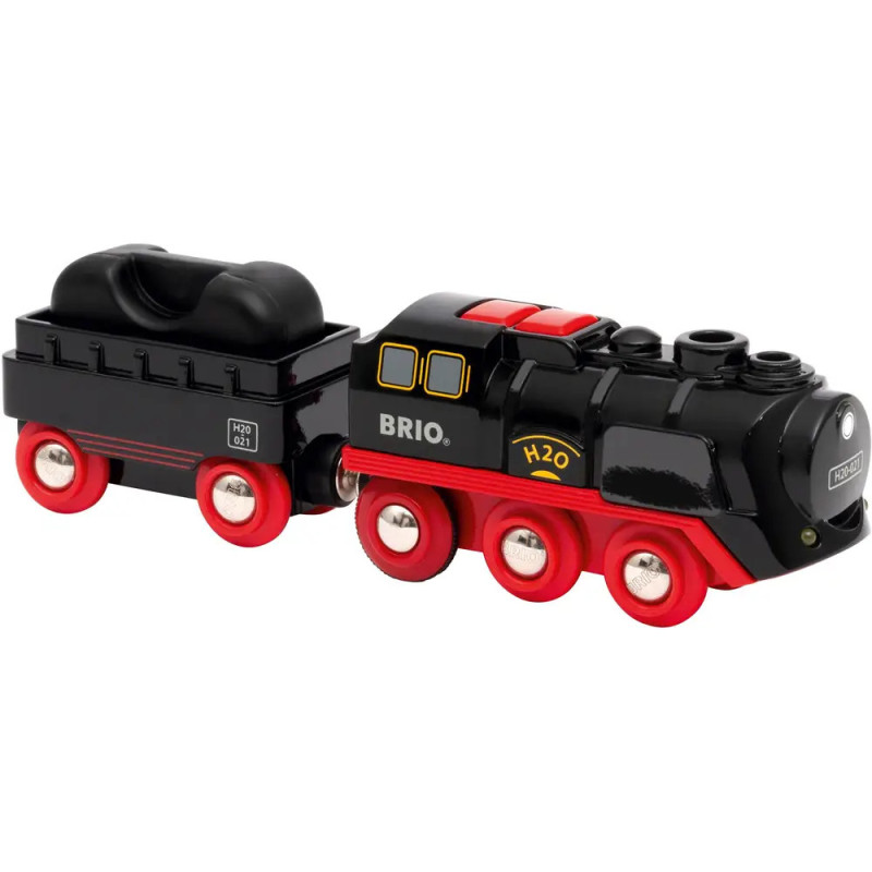 Ravenburger 63388400 BRIO Batterie-Dampflok mit Wassertank RW Trains
