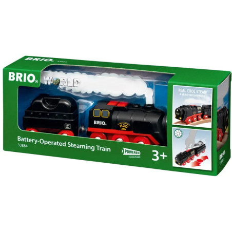 Ravenburger 63388400 BRIO Batterie-Dampflok mit Wassertank RW Trains