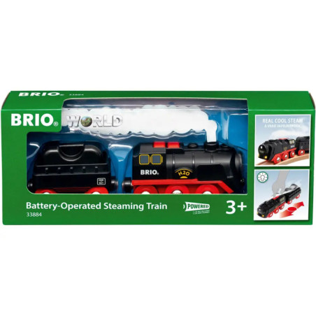Ravenburger 63388400 BRIO Batterie-Dampflok mit Wassertank RW Trains