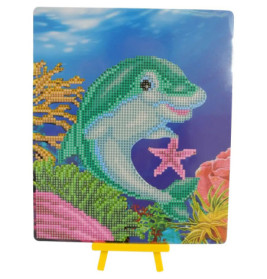Diamond Painting Delfin mit Aufsteller