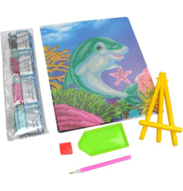 Diamond Painting Delfin mit Aufsteller