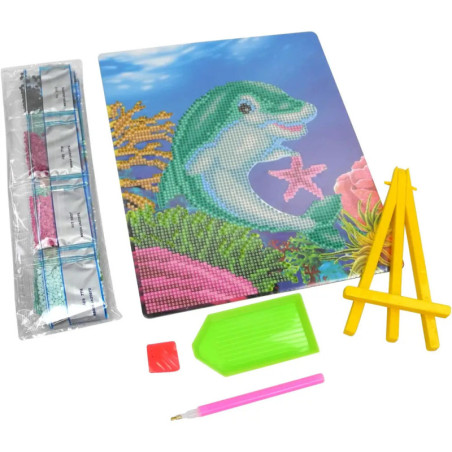 Diamond Painting Delfin mit Aufsteller Diamond Painting Delfin mit Aufsteller
