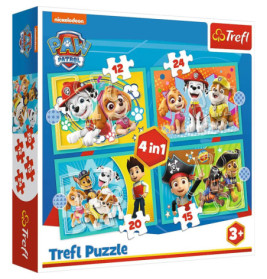 4 in 1 Puzzle – Paw Patrol 12, 15, 20, 24 Teile