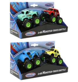 Speedzone D/C Monstertruck Battle 2 Stck, 4-fach sortiert
