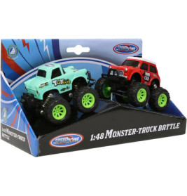 Speedzone D/C Monstertruck Battle 2 Stck, 4-fach sortiert