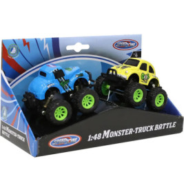 Speedzone D/C Monstertruck Battle 2 Stck, 4-fach sortiert