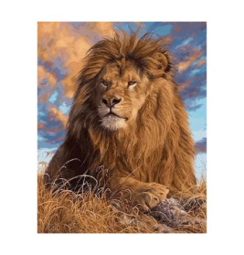 Diamond Painting Löwe 40x30 cm