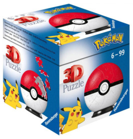 Ravensburger 11256 Puzzleball Pokémon Pokéballs - Pokéball Classic 54 Teile