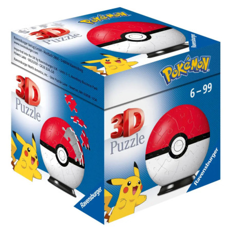 Ravensburger 11256 Puzzleball Pokémon Pokéballs - Pokéball Classic 54 Teile