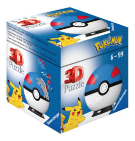 Ravenburger 11265 Puzzle Puzzle-Ball Pokémon Superball 3D 72 Teile