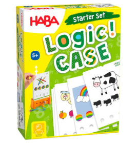 HABA Logic! CASE Starter Set mit bunten Logikkarten für Kinder ab 5 Jahren.