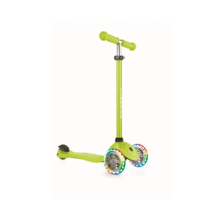 GLOBBER PRIMO LIGHTS lime grün, mit Leuchtrollen
