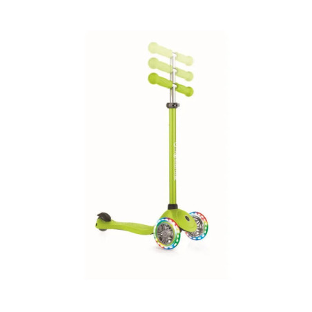GLOBBER PRIMO LIGHTS lime grün, mit Leuchtrollen