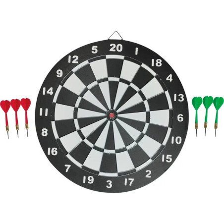 New Sports Kork Dartboard inklusive 6 Pfeilen