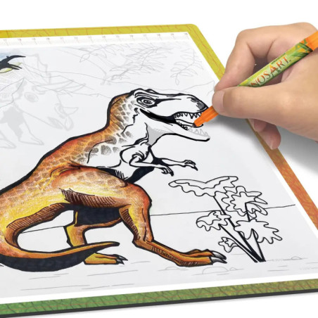 Dino Leuchtpad zum Nachzeichnen