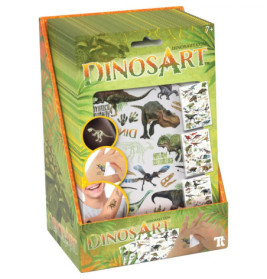 Temporäre Dino Leuchttattoos, sortiert