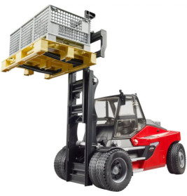 Linde HT160 Stapler mit Palette und 3 Gitterboxen