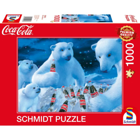 Schmidt Spiele 59913 Puzzle Coca Cola - Polarbären 1000 Teile