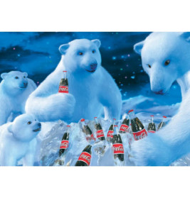 Schmidt Spiele 59913 Puzzle Coca Cola - Polarbären 1000 Teile