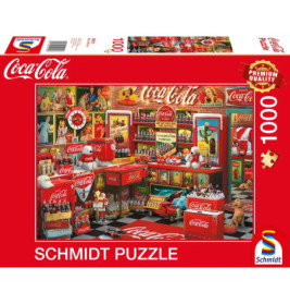 Schmidt Spiele 59915 Puzzle Coca Cola - Nostalgie-Shop 1000 Teile