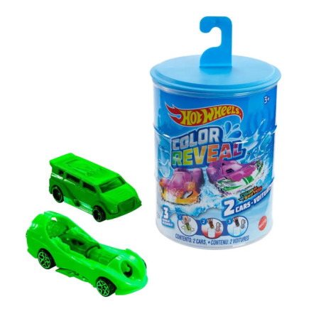 Mattel GYP13 Hot Wheels Color Reveal Die-Cast 2er-Pack, sortiert