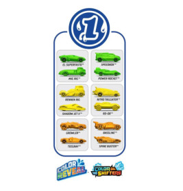 Mattel GYP13 Hot Wheels Color Reveal Die-Cast 2er-Pack, sortiert