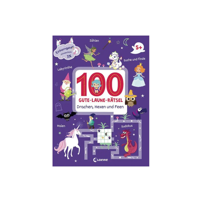 100 Gute-Laune-Rätsel - Drachen, Hexen und Feen