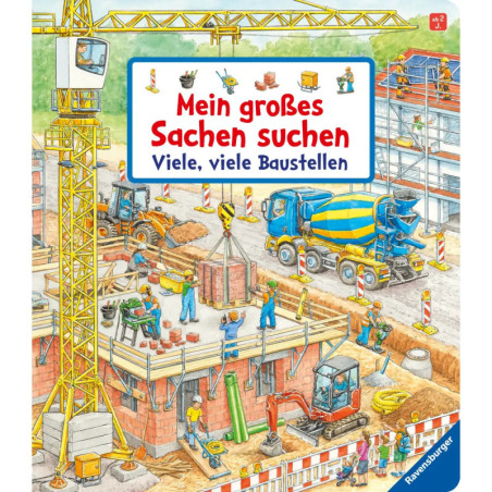 Ravenburger 43894 Mein großes Sachen suchen: Viele, viele Baustellen Pappbilderbuch über 5 Euro