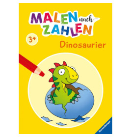 Ravenburger 48996 Malen nach Zahlen ab 3: Dinosaurier Kreativität