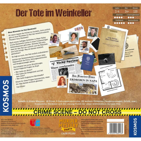 Murder Mystery Case File Der Tote im Weinkeller Hidden Games