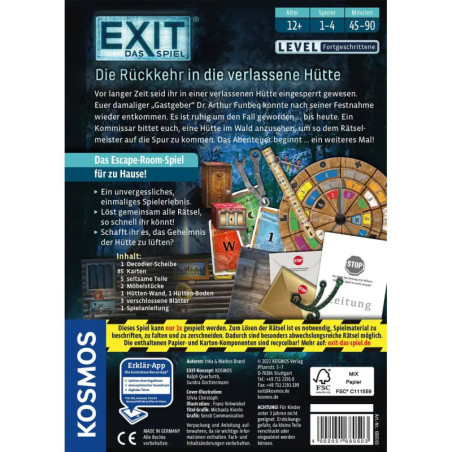 EXIT - Das Spiel: Die Rückkehr in die verlassene Hütte EXIT - Das Spiel: Die Rückkehr in die verlassene Hütte