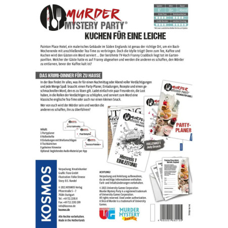 Murder Mystery Party Kuchen für eine Leiche