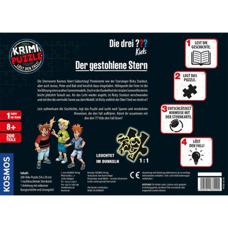 Krimipuzzle Die drei ??? Kids Der gestohlene Stern