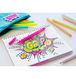 Faber-Castell Grip Filzstift Neon + Pastell 10er Etui