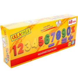 Creathek Magnet Zahlen und Zeichen 48-teilig