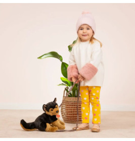 Teddy Hermann Schäferhund Welpe, sitzend, 30 cm