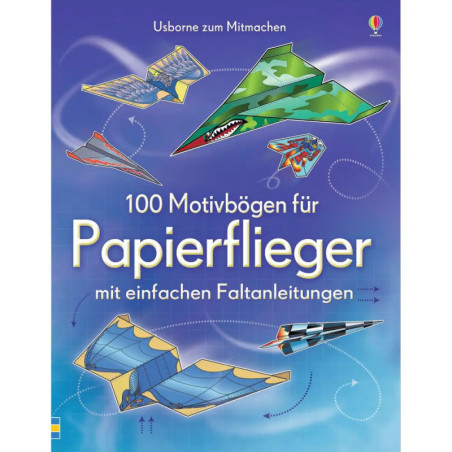 100 Motivbögen für Papierflieger