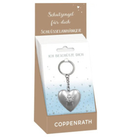 Schlüsselanhänger: Ich beschütze dich - Herz mit Schutzengel