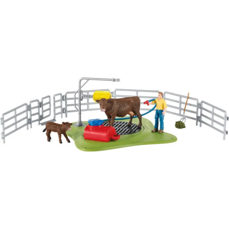 schleich® 42529 Farm World Kuh Waschstation