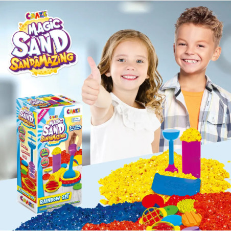 MAGIC SAND - Sandamazing- Rainbow Set sortiert (1 Stück) MAGIC SAND - Sandamazing- Rainbow Set sortiert (1 Stück)