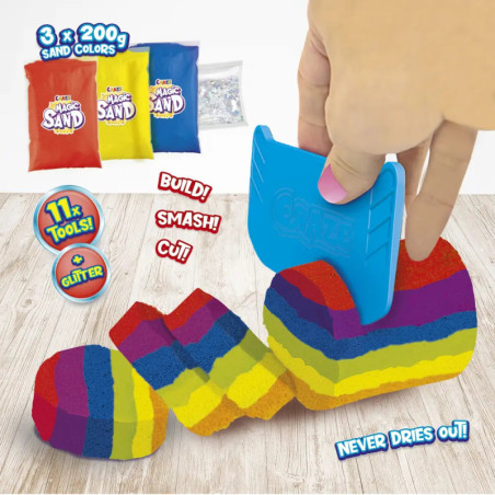 MAGIC SAND - Sandamazing- Rainbow Set sortiert (1 Stück) MAGIC SAND - Sandamazing- Rainbow Set sortiert (1 Stück)