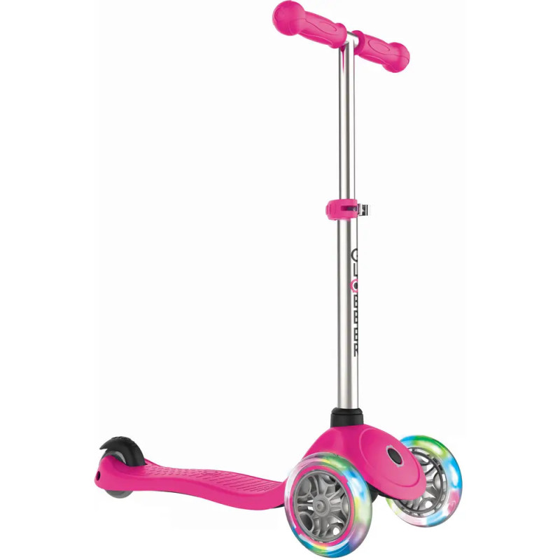 GLOBBER PRIMO LIGHTS neon pink, mit Leuchtrollen