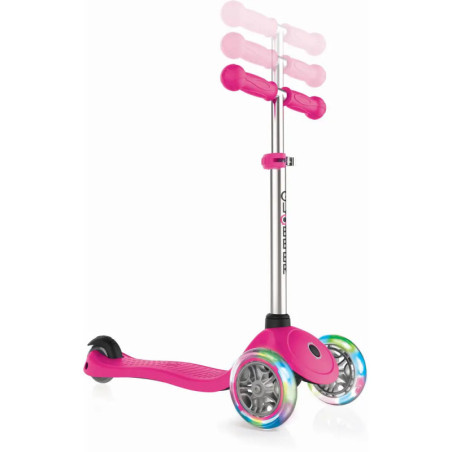 GLOBBER PRIMO LIGHTS neon pink, mit Leuchtrollen