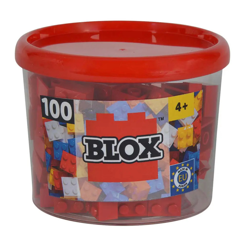 Blox 100 rote 4er Steine in Dose