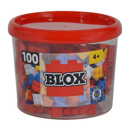 Blox 100 rote 4er Steine in Dose