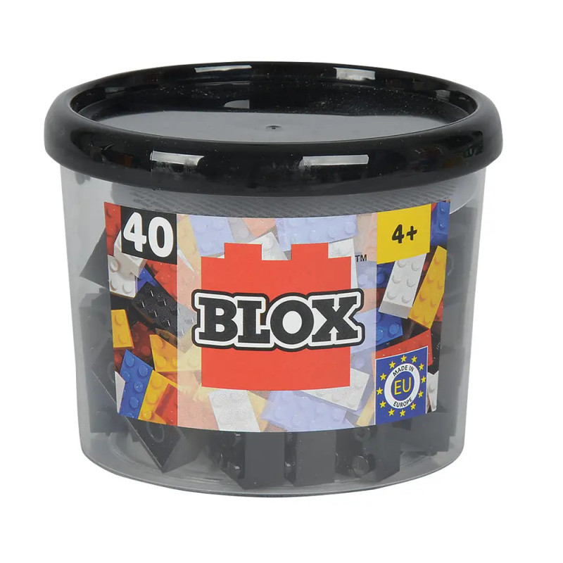 Blox 40 schwarze 8er Steine in Dose