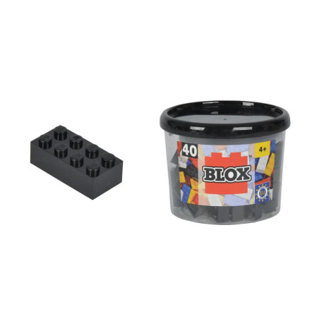 Blox 40 schwarze 8er Steine in Dose